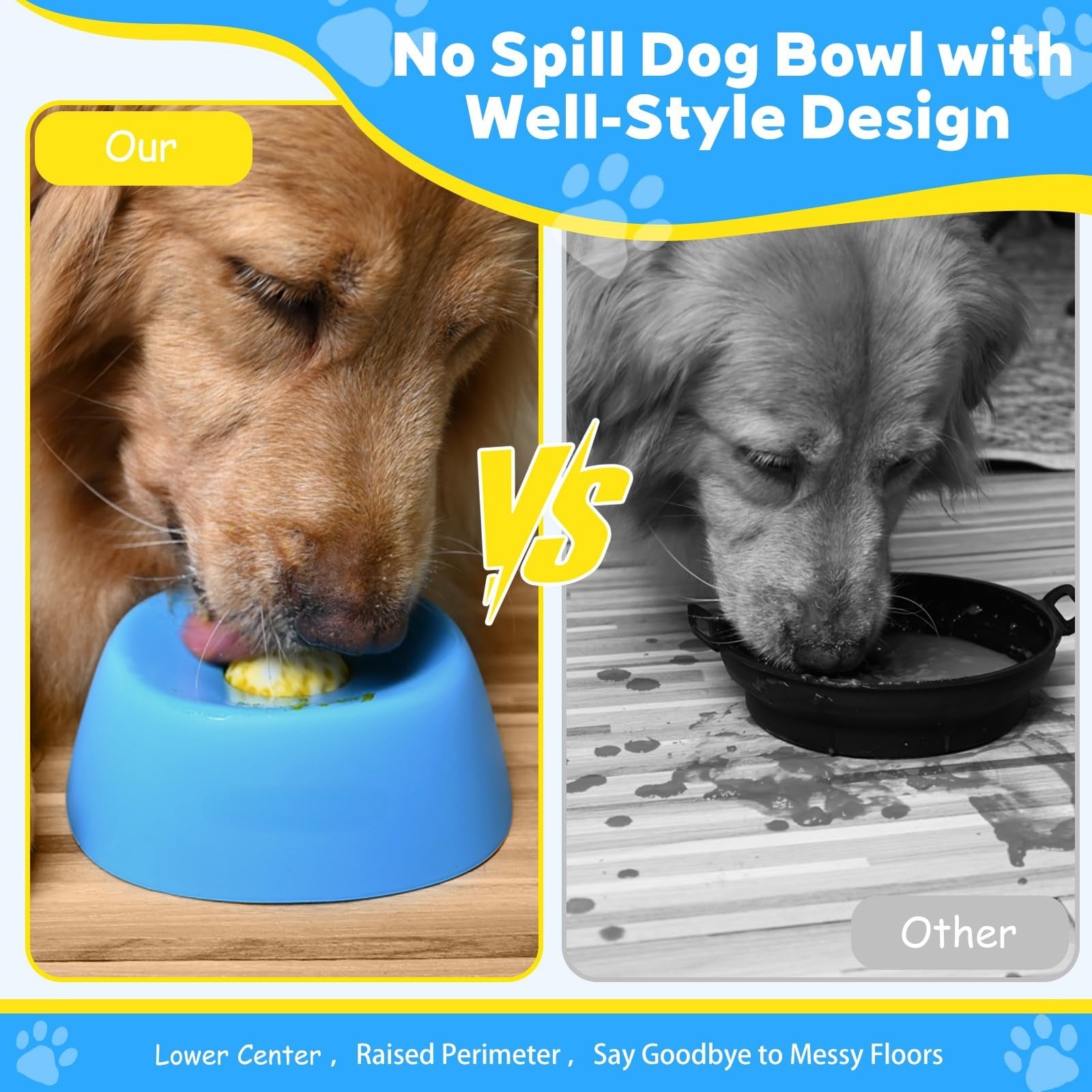Pet Slow Feeder Non-Slip Spherical Dog Licking Bowl Anti-Choking Dog Bowl Lick Toy For Liquid Treats Bone Broth Yogurt #