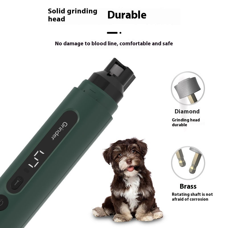  Dog Nail Grinder Electric Pet Nail Trimmers Rechargeable Cat Nail Grinders Super Quiet With 5-Speed Setting #