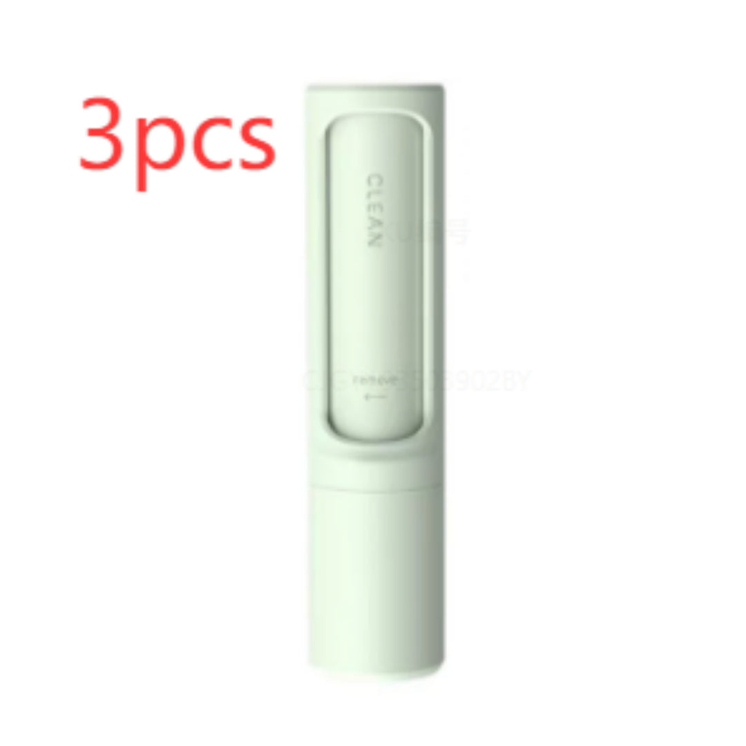  2-1 Reusable Pet Hair Remover Brush Lint Roller Portable Effective Self Cleaning Tool for Cat Dog Fur Hair Dust Removal Brush #