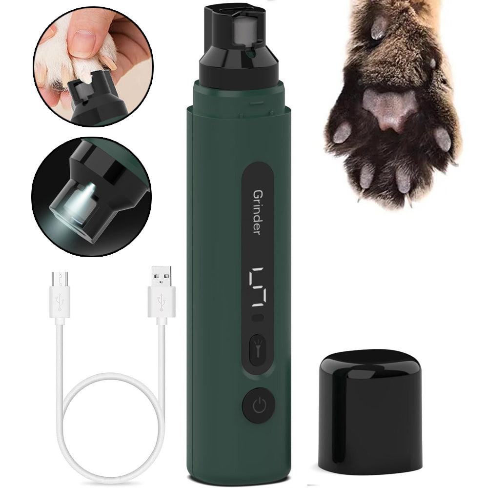  Dog Nail Grinder Electric Pet Nail Trimmers Rechargeable Cat Nail Grinders Super Quiet With 5-Speed Setting #
