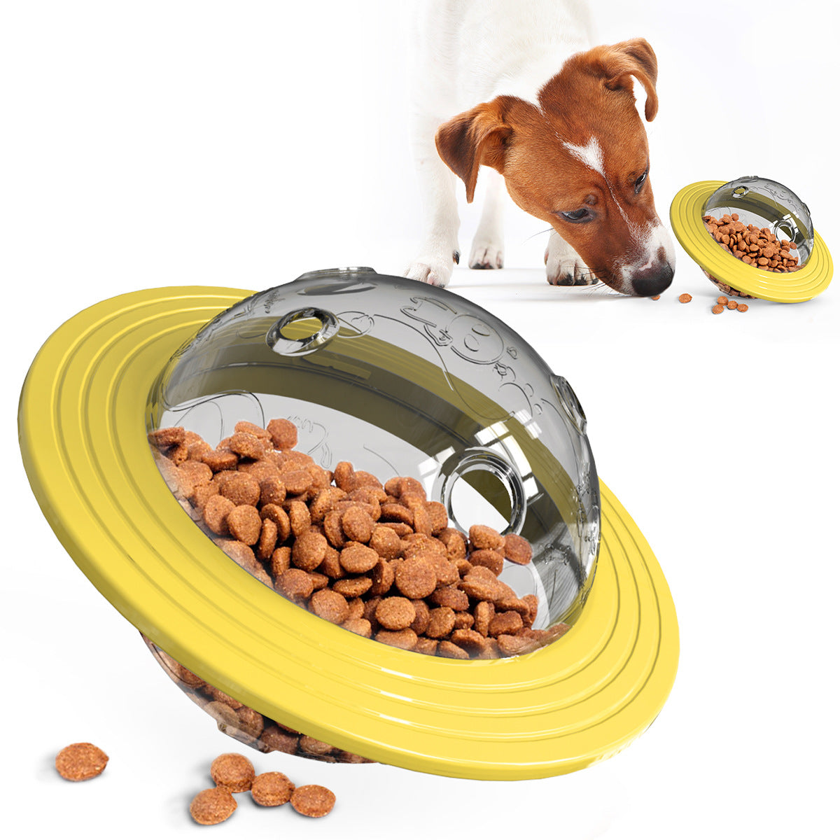  Pet Supplies Gnawing Wear-Resistant Dog Toys Puzzle Dog Supplies Frisbee Flying Saucer Ball Leakage Device #