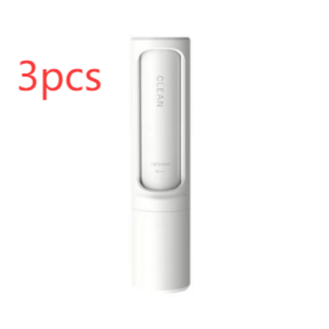  2-1 Reusable Pet Hair Remover Brush Lint Roller Portable Effective Self Cleaning Tool for Cat Dog Fur Hair Dust Removal Brush #