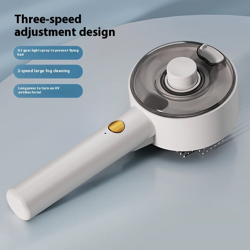  Animal Hair Remover Brush Dog And Cat Steam Brush Pet Self Cleaning Dog Brush Grooming Removes Cat Hairs Cat Dog Accessories Pet Products #