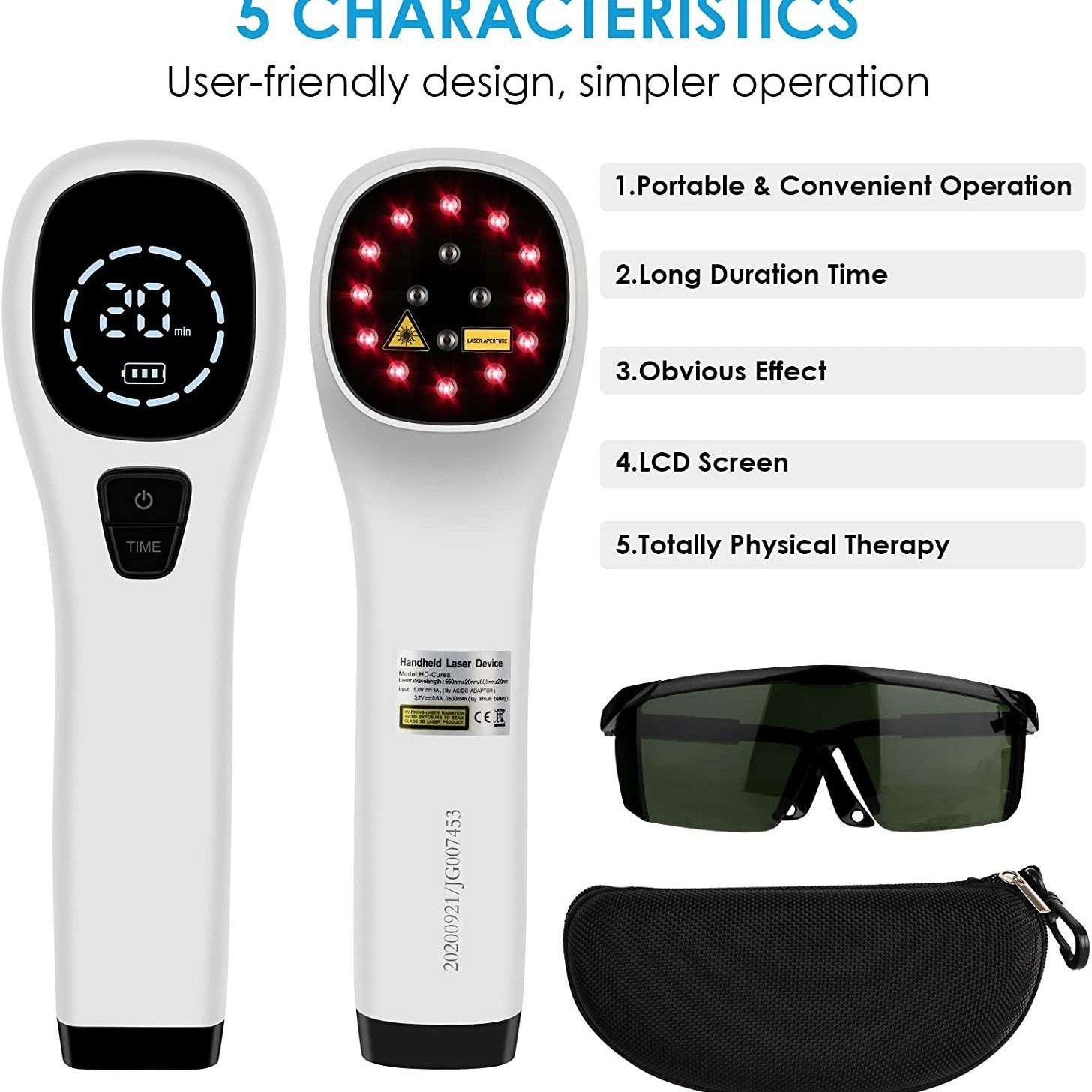 Laser Light Therapy Device Red Light Therapy Device Massager #