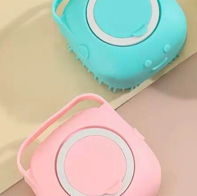  Silicone Dog Bath Massage Gloves Brush Pet Cat Bathroom Cleaning Tool Comb Brush For Dog Can Pour Shampoo Dog Grooming Supplies #