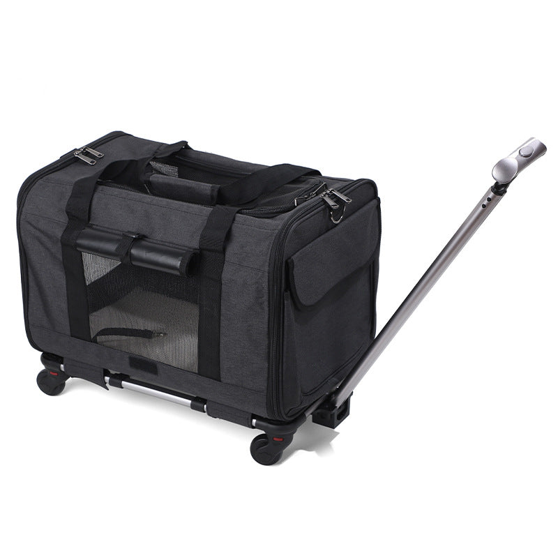  Travel Cat Carrier Summer Dog Pet Bag Foldable Cat Pet Box Breathable Portable Pet Trolley Case #