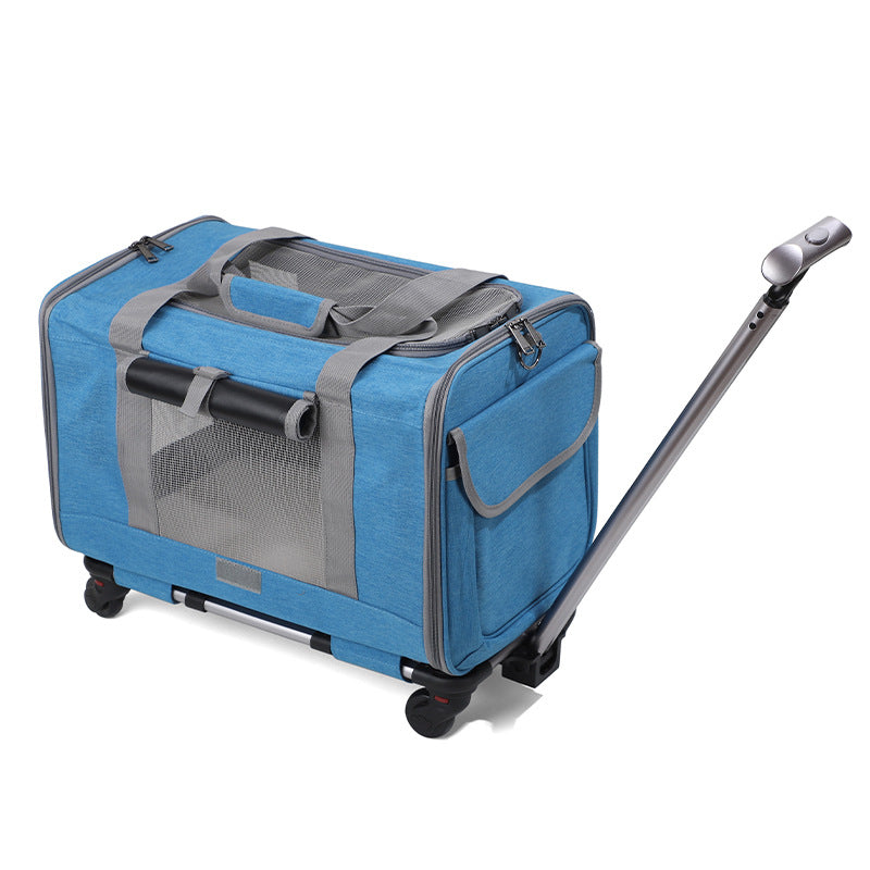  Travel Cat Carrier Summer Dog Pet Bag Foldable Cat Pet Box Breathable Portable Pet Trolley Case #