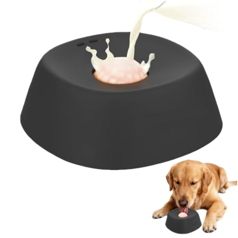  Pet Slow Feeder Non-Slip Spherical Dog Licking Bowl Anti-Choking Dog Bowl Lick Toy For Liquid Treats Bone Broth Yogurt #