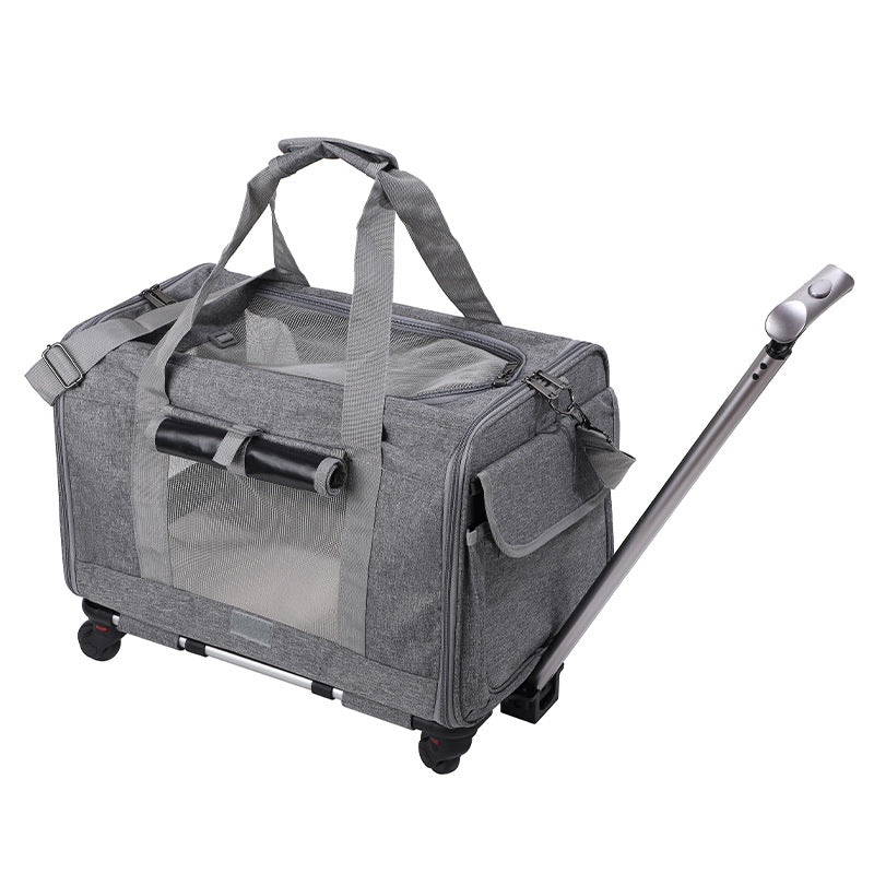 Travel Cat Carrier Summer Dog Pet Bag Foldable Cat Pet Box Breathable Portable Pet Trolley Case #