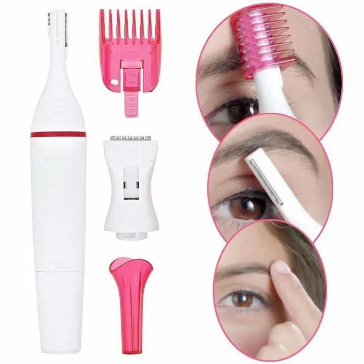  Five-in-One Multi-Functional Women's Electric Eyebrow Trimmer Portable Travel Hair Removal Device Full Body Shaver #