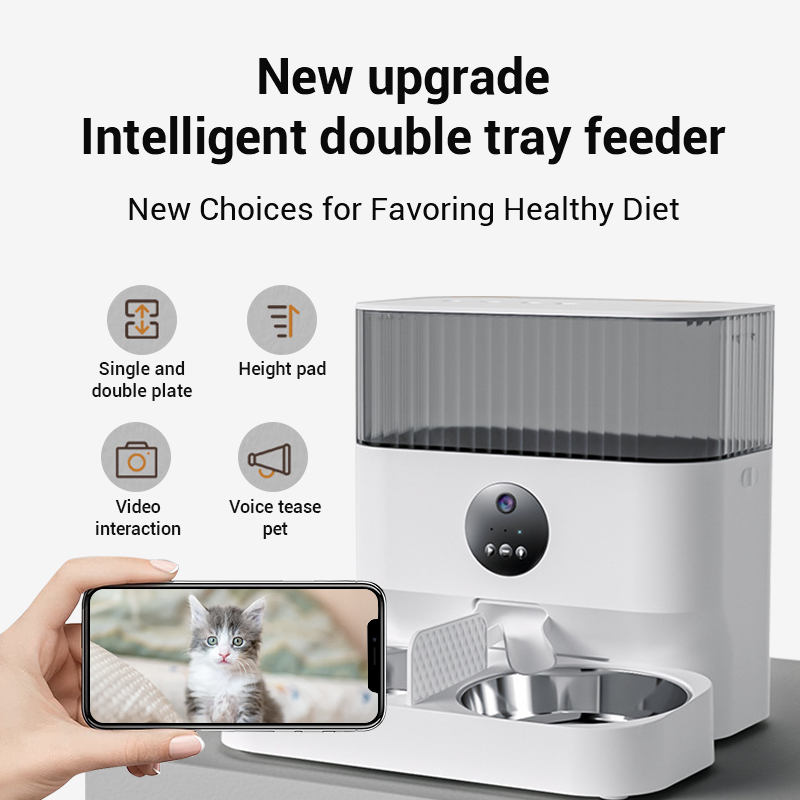  Dudu New Automatic Pet Feeder Cat Food Dog Food Timing Cat Self Feeding Machine Pet Supplies #