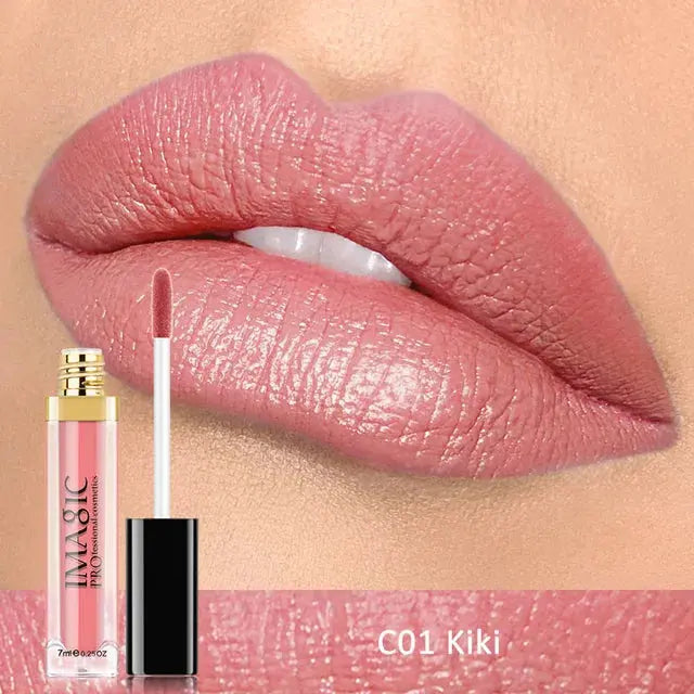  IMAGIC Waterproof Lip Gloss Matte Liquid Lipstick Matte Lipstick Lipkit Cosmetics Makeup Nude 12color #