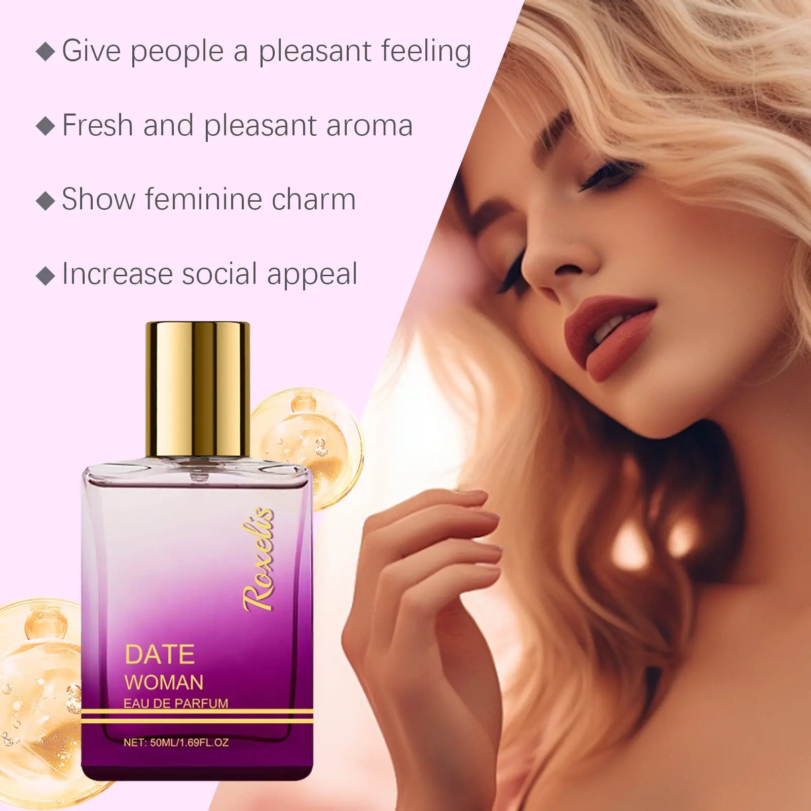  Roxelis Travel Perfume (Saffron)Herbal Charm Perfume Keep Fragrance Release Charm Misty Rain Garden Wood Scent Portable Herbal Perfume #