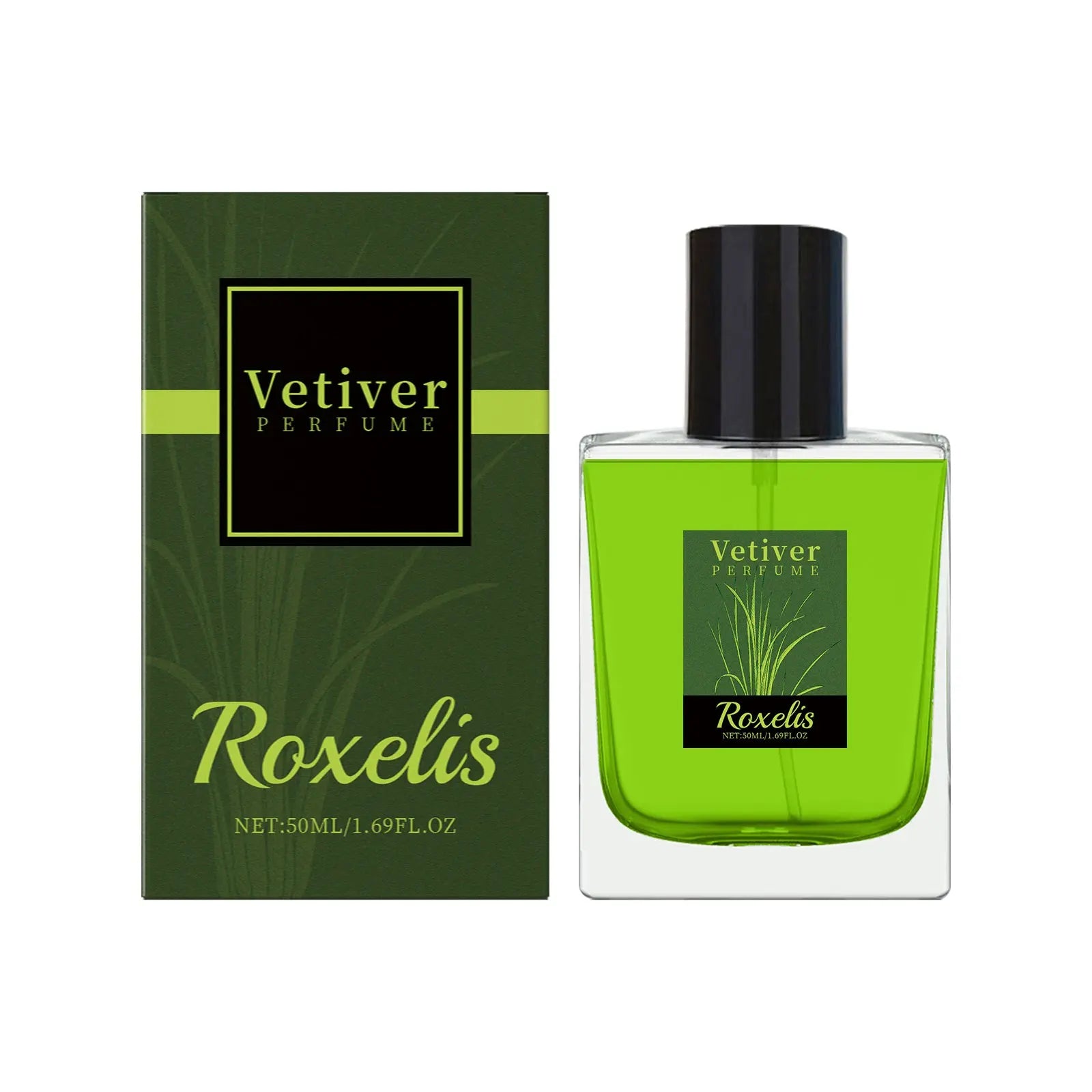 Roxelis Vetiver Fresh Perfume Exudes Charm Natural Fresh Elegant Fragrance Stay Fragrance Everyday Portable Fragrance Perfume #