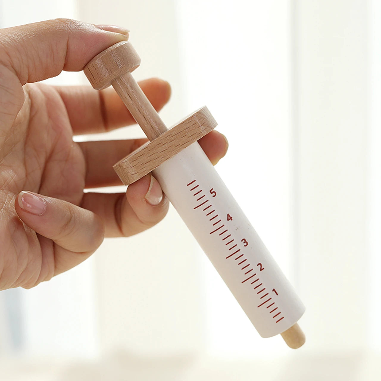  Children playing house simulation, doctors, nurses, stethoscopes, medical kits, syringes, toy sets, wooden boys and girls #