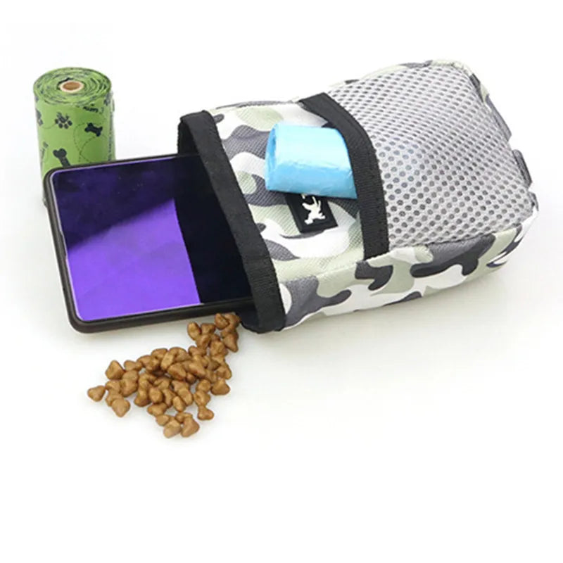  Pet Dog Puppy Training Treat Snack Bait Pet Feed Pocket Pouch Obedience Agility Pouch Food Bag Pocket Snack Reward Waist Bag #