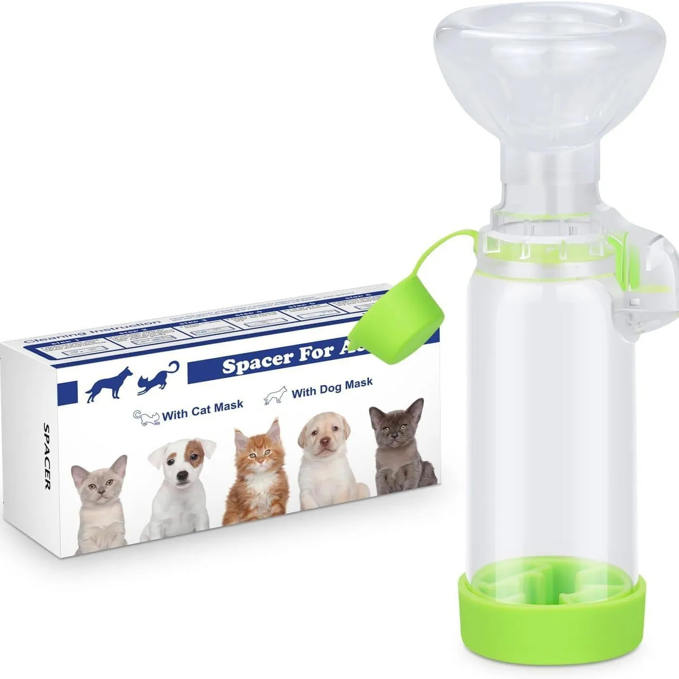  Pet nebulizer tank, for cats or dogs. Handheld pad for administering medication to pets, equipped with breathing indicator. #