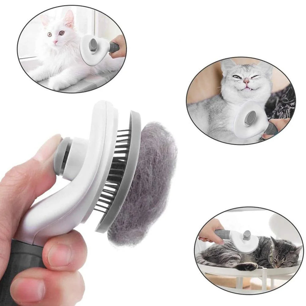  Self Cleaning Slicker Brush for Dogs and Cats Stonego Pet Grooming Tool Removes Undercoat Shedding Mats and Hair #