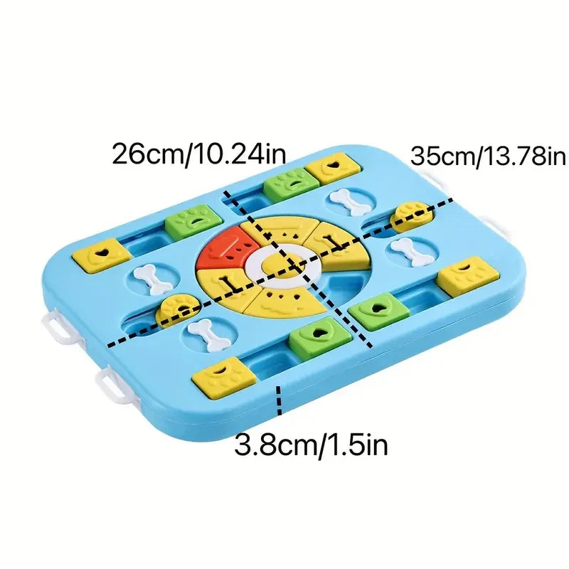  Pet Slow Food Bowl Toys Pet Dogs and Cats Toys Multifunctional Food Box Pet Puzzle Feeding Bowl is suitable for small, medium an #