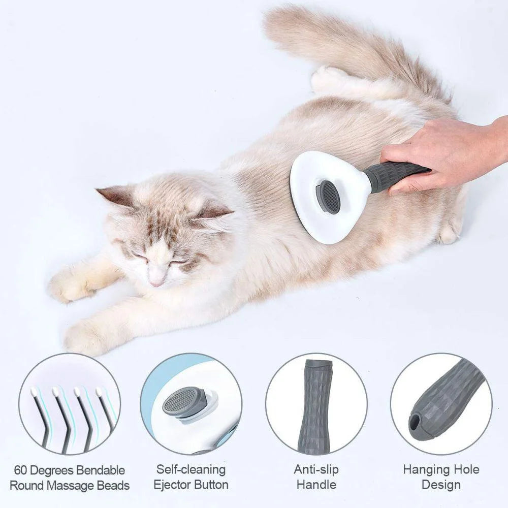  Self Cleaning Slicker Brush for Dogs and Cats Stonego Pet Grooming Tool Removes Undercoat Shedding Mats and Hair #