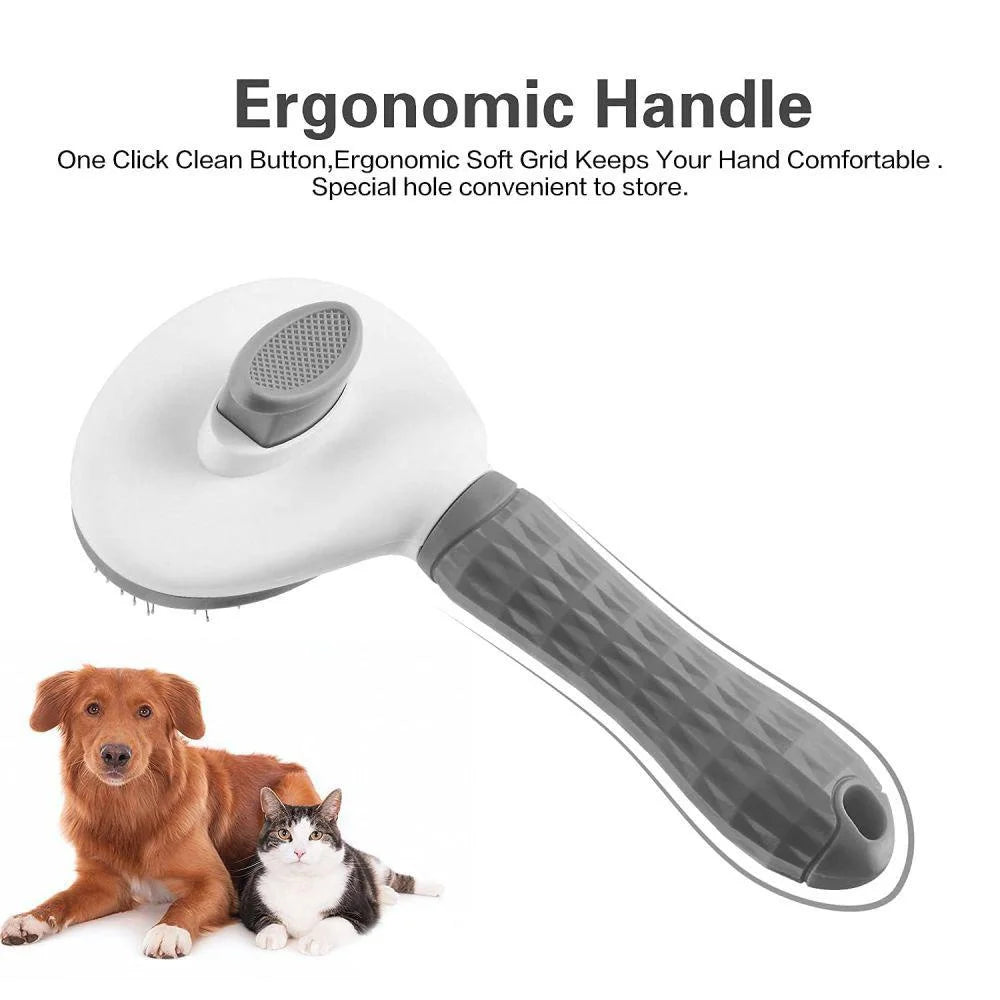  Self Cleaning Slicker Brush for Dogs and Cats Stonego Pet Grooming Tool Removes Undercoat Shedding Mats and Hair #