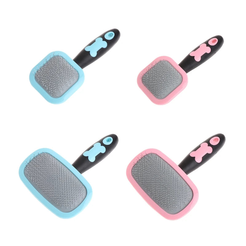  Cat Brush Self Cleaning Slicker Dog Brush Removes Loose Hair Mats Tangles Comb Soft Dog Puppy Pet Grooming Tool Cat Accessories #