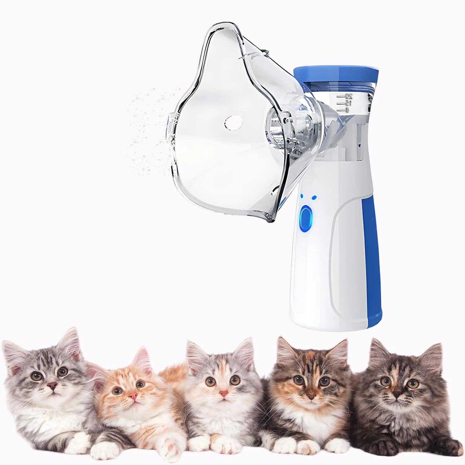  Pet Asthma Inhaler Nebulizer for Respiratory Relief Easy-to-Use Veterinary Animals Device Promotes Pet Health #