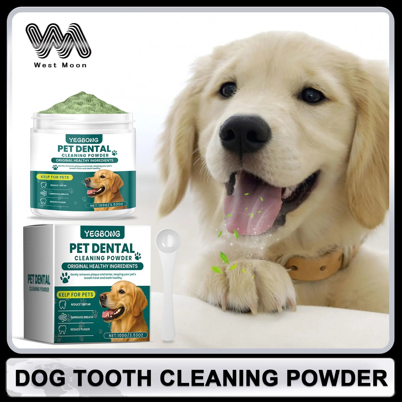  Pet Teeth Cleaning Powder for Dog Reduces Tartar and Calculus Protect Dog Oral Gum Health Freshen Breath Dog Cleaning Products #