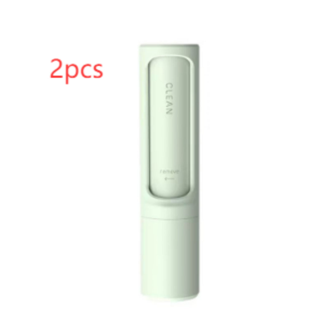  2-1 Reusable Pet Hair Remover Brush Lint Roller Portable Effective Self Cleaning Tool for Cat Dog Fur Hair Dust Removal Brush #