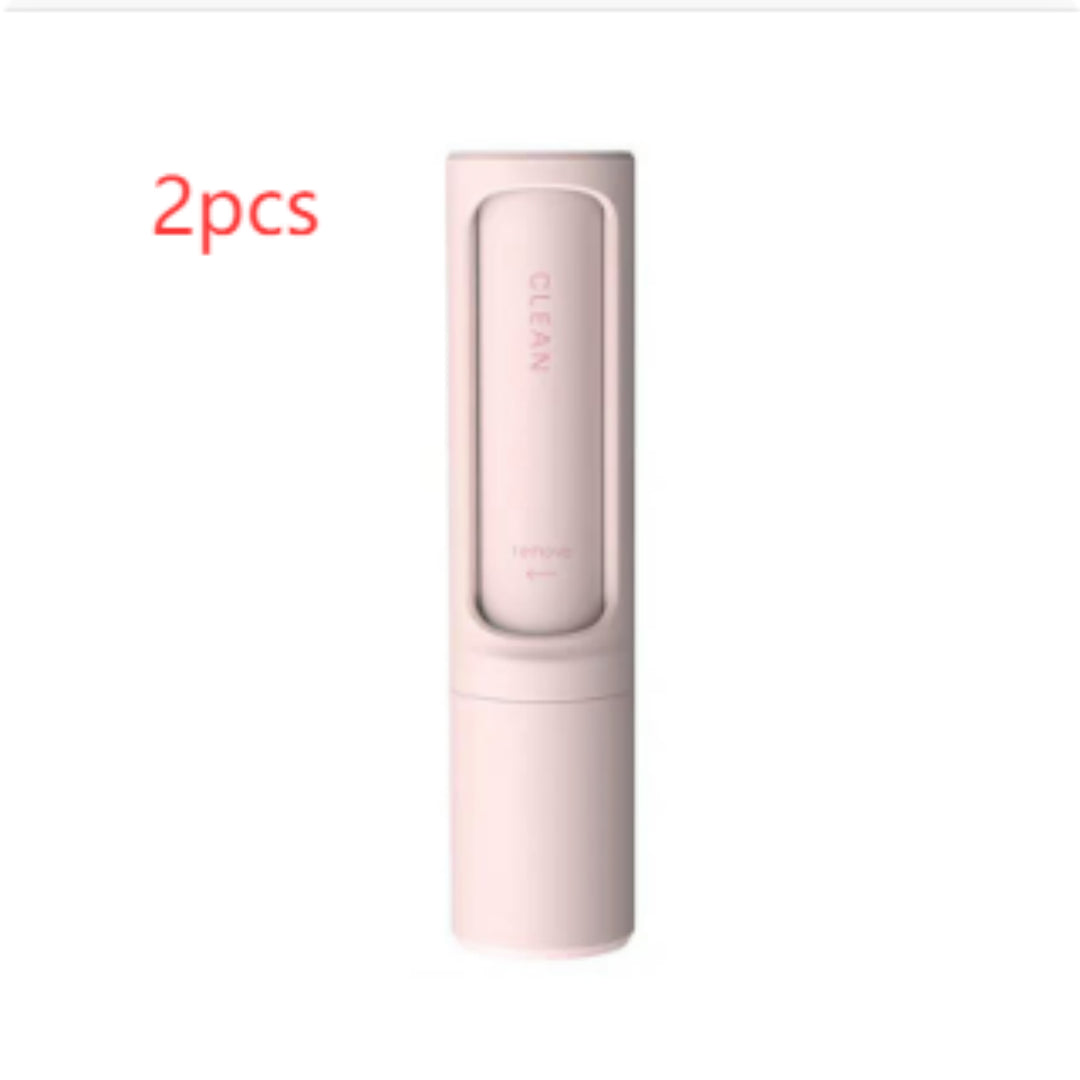  2-1 Reusable Pet Hair Remover Brush Lint Roller Portable Effective Self Cleaning Tool for Cat Dog Fur Hair Dust Removal Brush #