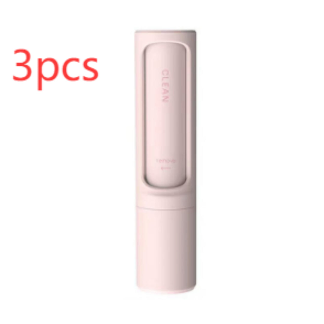  2-1 Reusable Pet Hair Remover Brush Lint Roller Portable Effective Self Cleaning Tool for Cat Dog Fur Hair Dust Removal Brush #