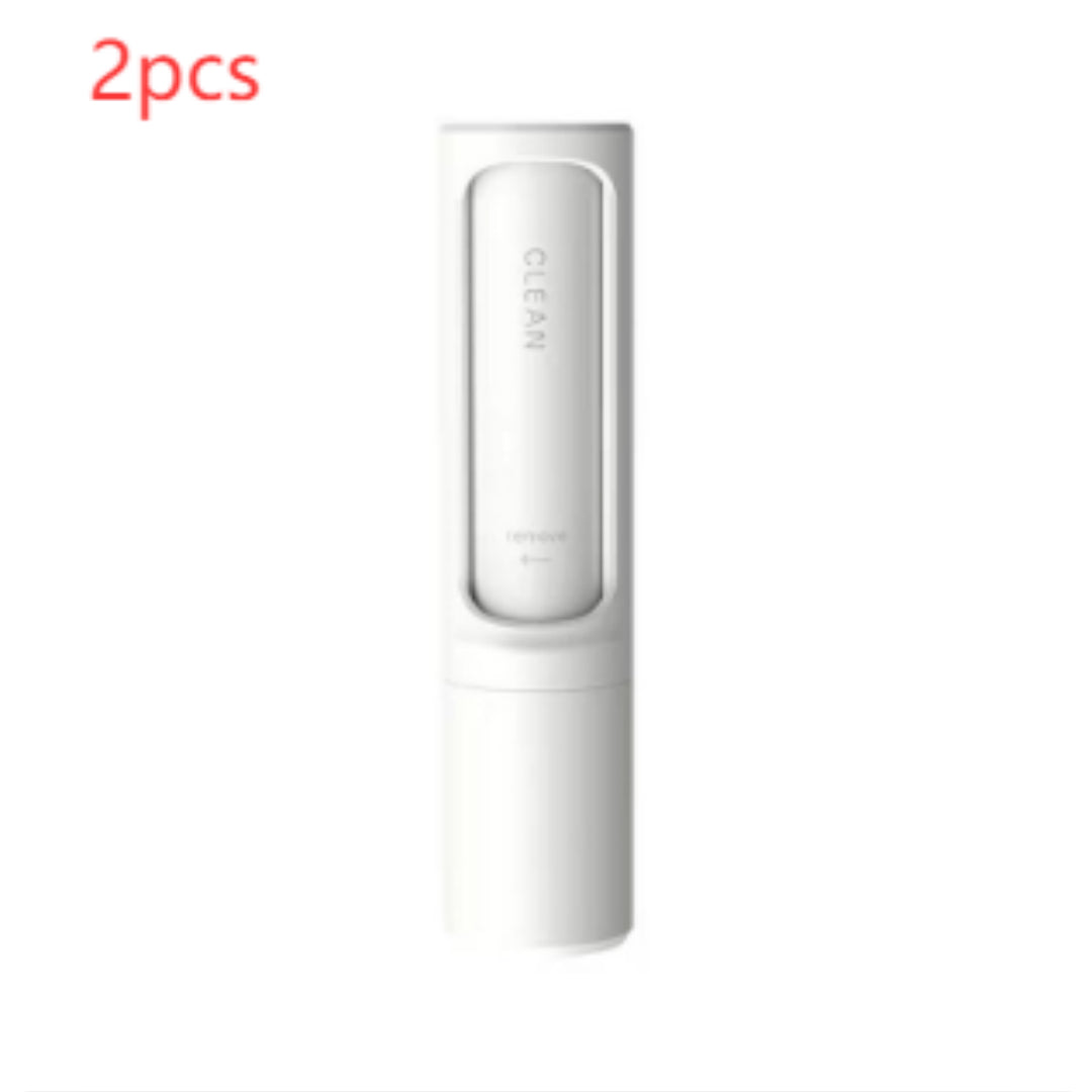  2-1 Reusable Pet Hair Remover Brush Lint Roller Portable Effective Self Cleaning Tool for Cat Dog Fur Hair Dust Removal Brush #