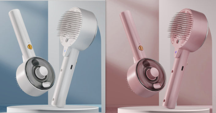  Animal Hair Remover Brush Dog And Cat Steam Brush Pet Self Cleaning Dog Brush Grooming Removes Cat Hairs Cat Dog Accessories Pet Products #